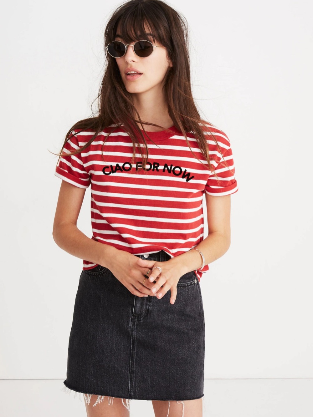 Madewell Striped Ciao For Now Tee